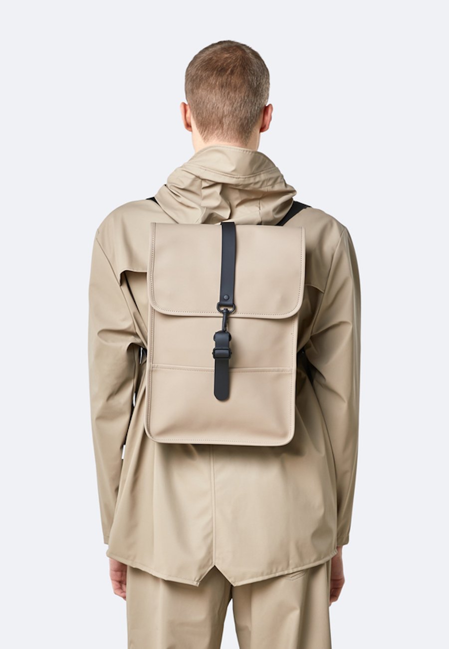 rains 12800 mini waterproof backpack in black