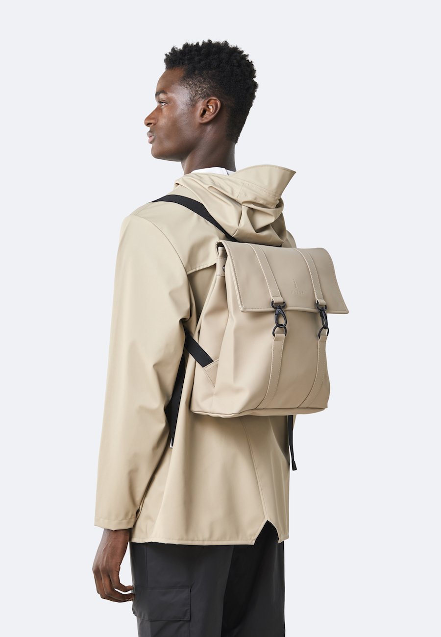 Daypack MSN BAG from RAINS MINI in beige Your waterproof companion in