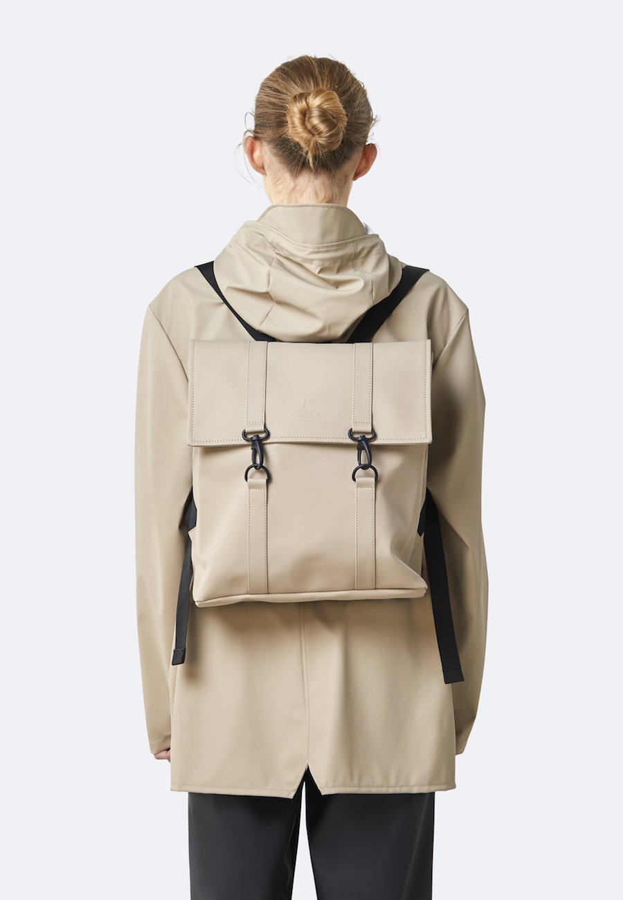 Daypack MSN BAG from RAINS MINI in beige Your waterproof companion in
