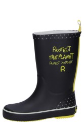 Childrens rubber boots PROTECT THE PLANET KIDS Black Childrens rubber boots PROTECT THE PLANET KIDS Black