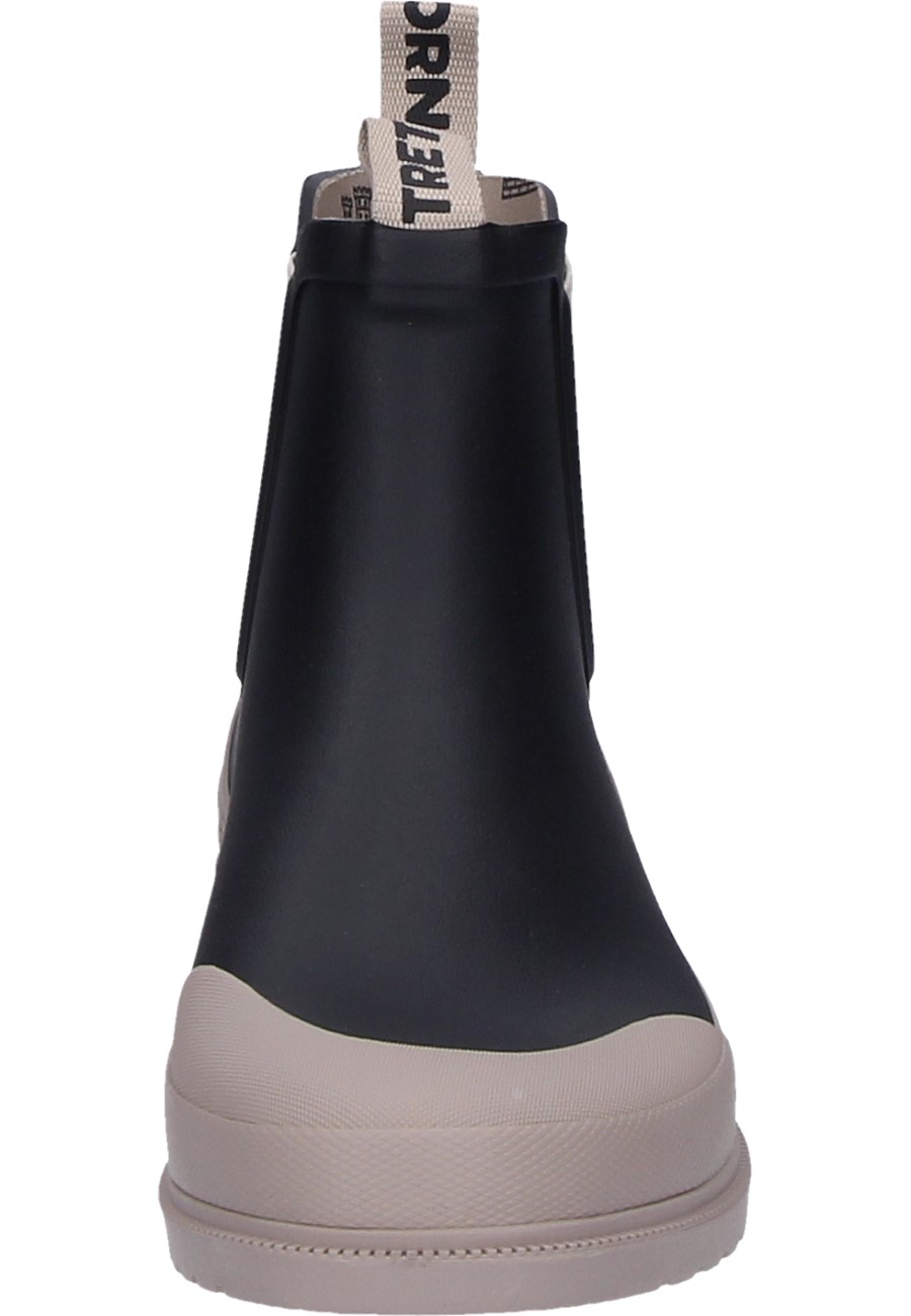 Fashionable women's rubber ankle boot CHELSEA OFFROAD Black/Vintage