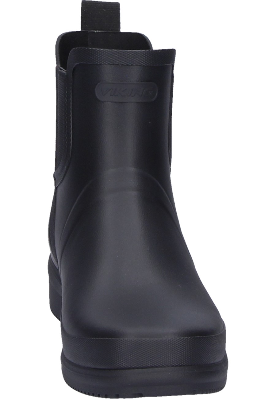 Gyda black rubber ankle boots for women by Viking