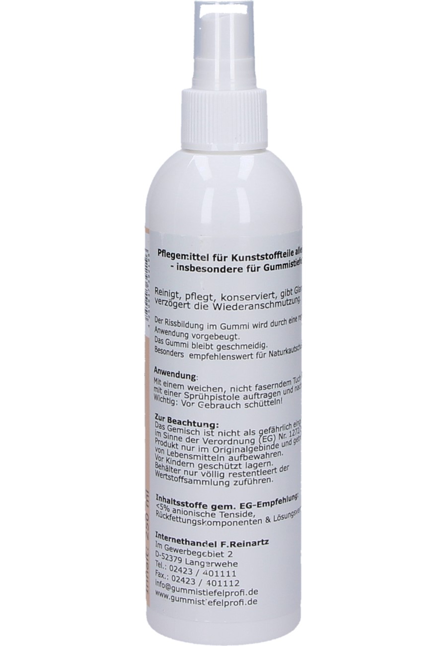 Wellington boots care, cleanser and emulsion for rubber boots