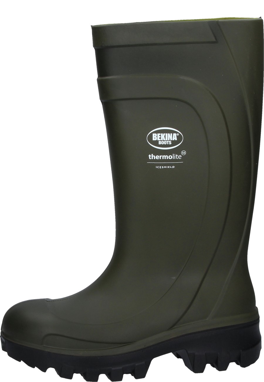 Bekina Thermolite Green Safety Wellington boots with thermal