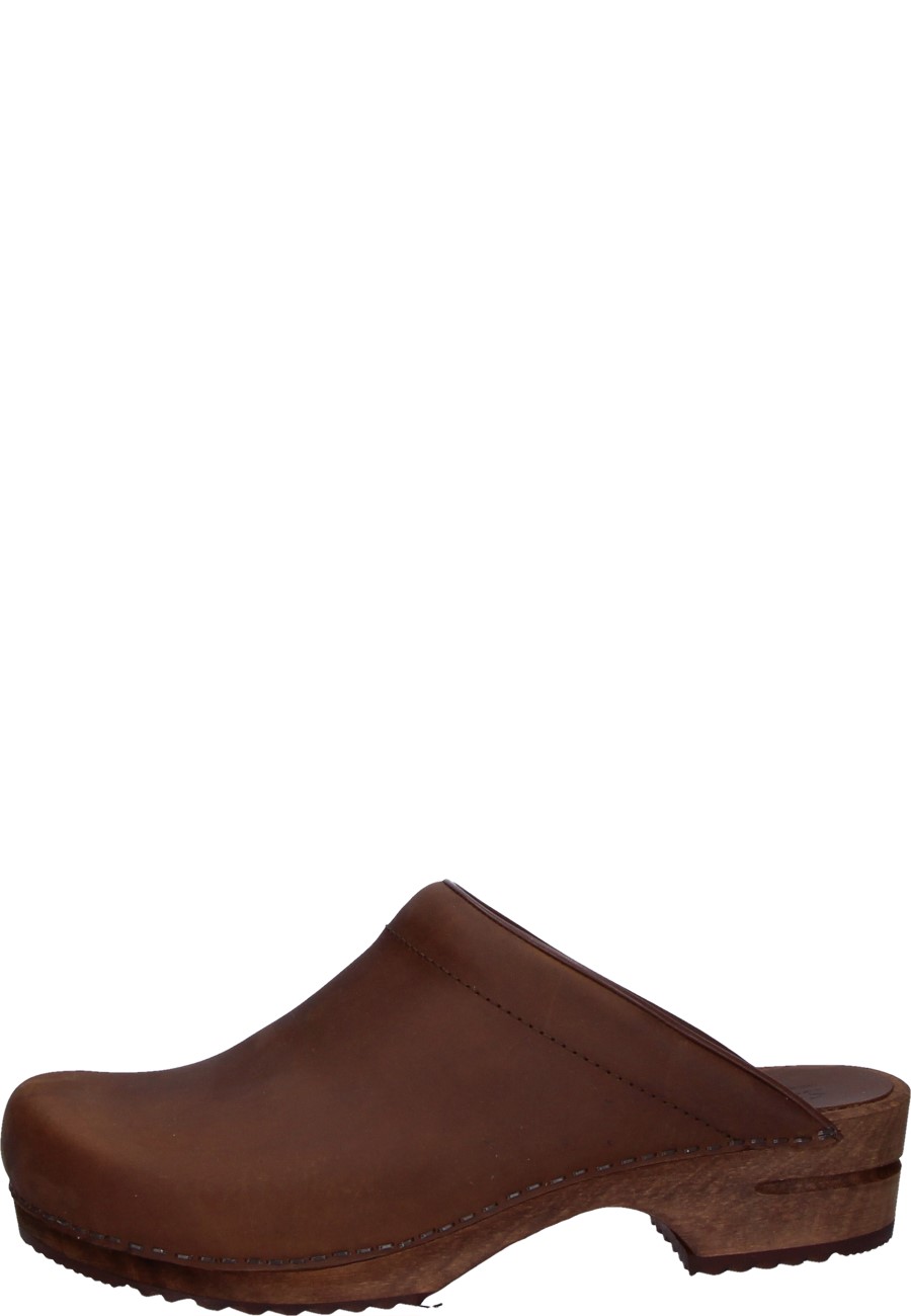 Women's Clog WOOD CHRISSY OPEN by Sanita A modern wooden clog