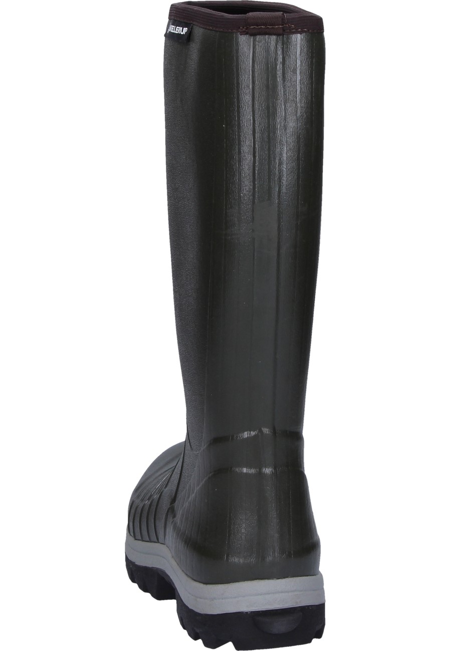 Quatro Green Insulated Knee Wellington boots by Skellerup