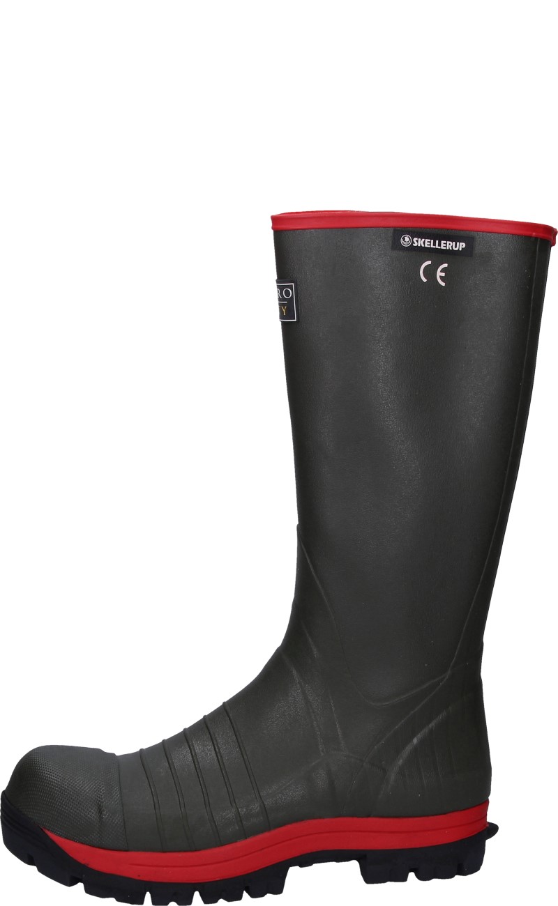 S5 rubber boots Quatro Super Safety Knee green by Skellerup