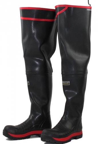 Quatro S5 Super Safety Thigh Wellington boots by Skelle