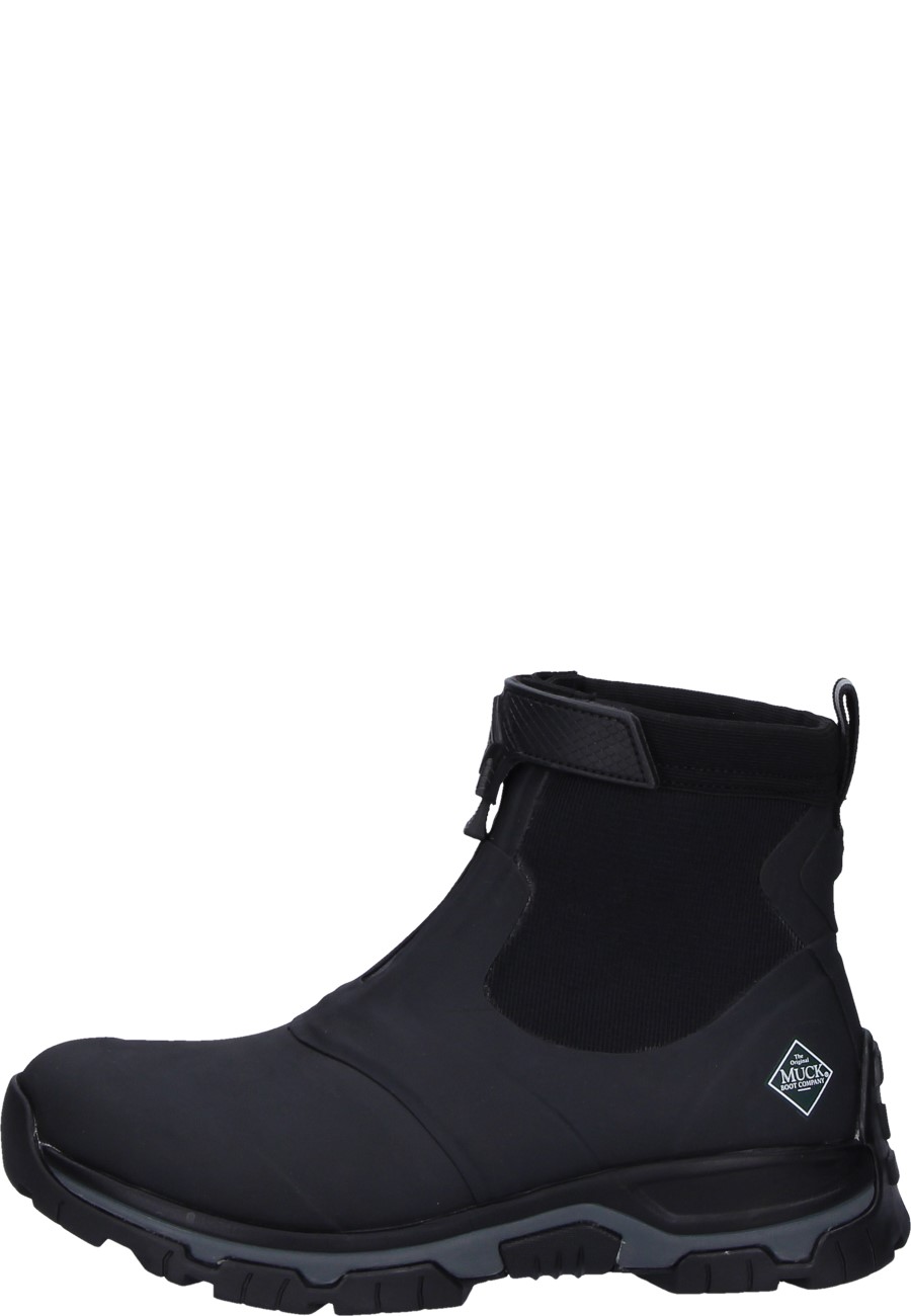 Mens rubber ankle boot APEX ZIP black by Muck Boots The hiking