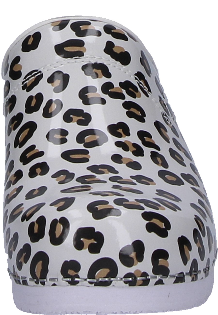 Sanita clogs leopard print deals