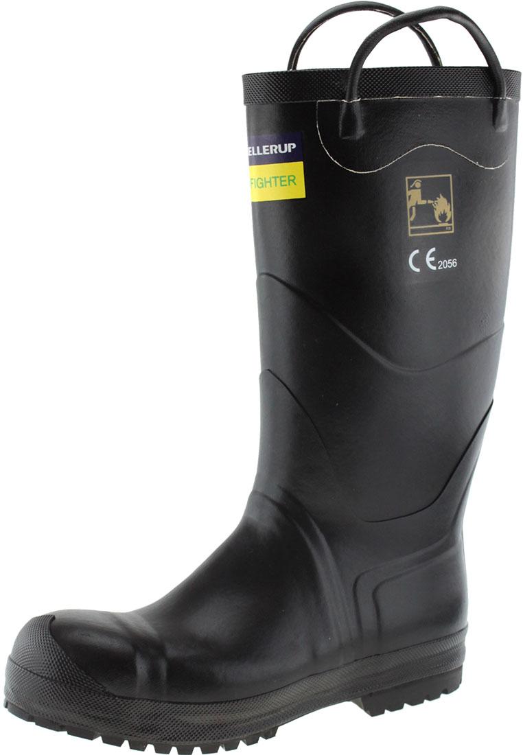 Firefighter Blk Ext Fireman Wellington boots by Skellerup