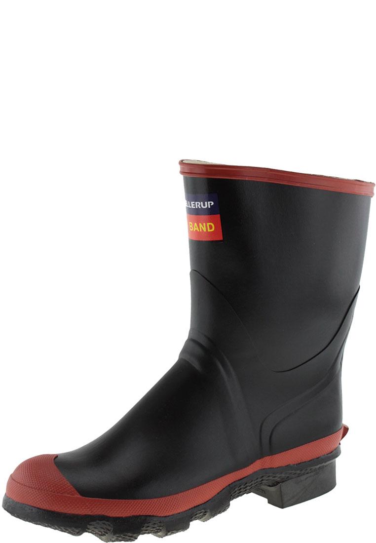 red wide calf wellies