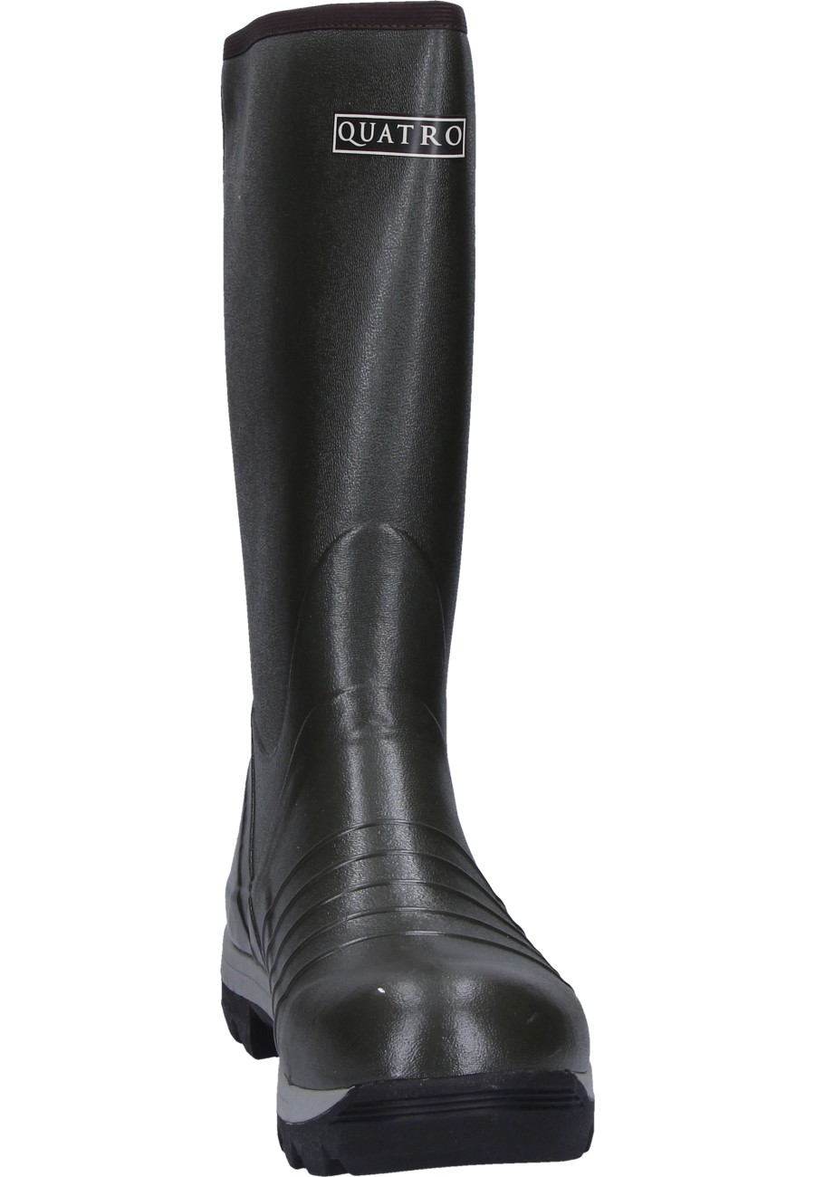 Quatro Green Insulated Knee Wellington boots by Skellerup