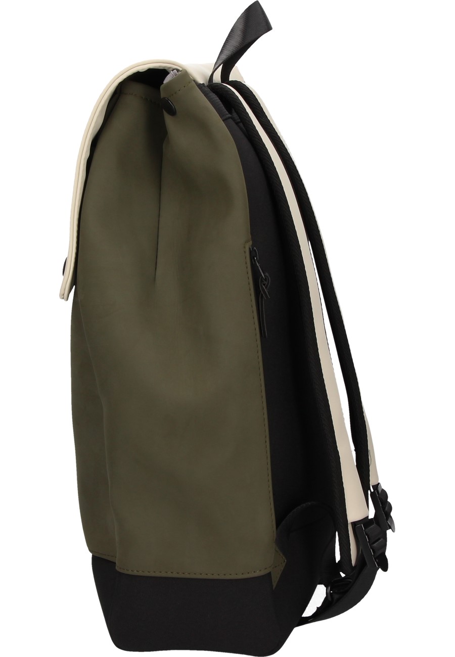 The fashionable backpack WINGS DAYPACK sand/forrest green by Tretorn