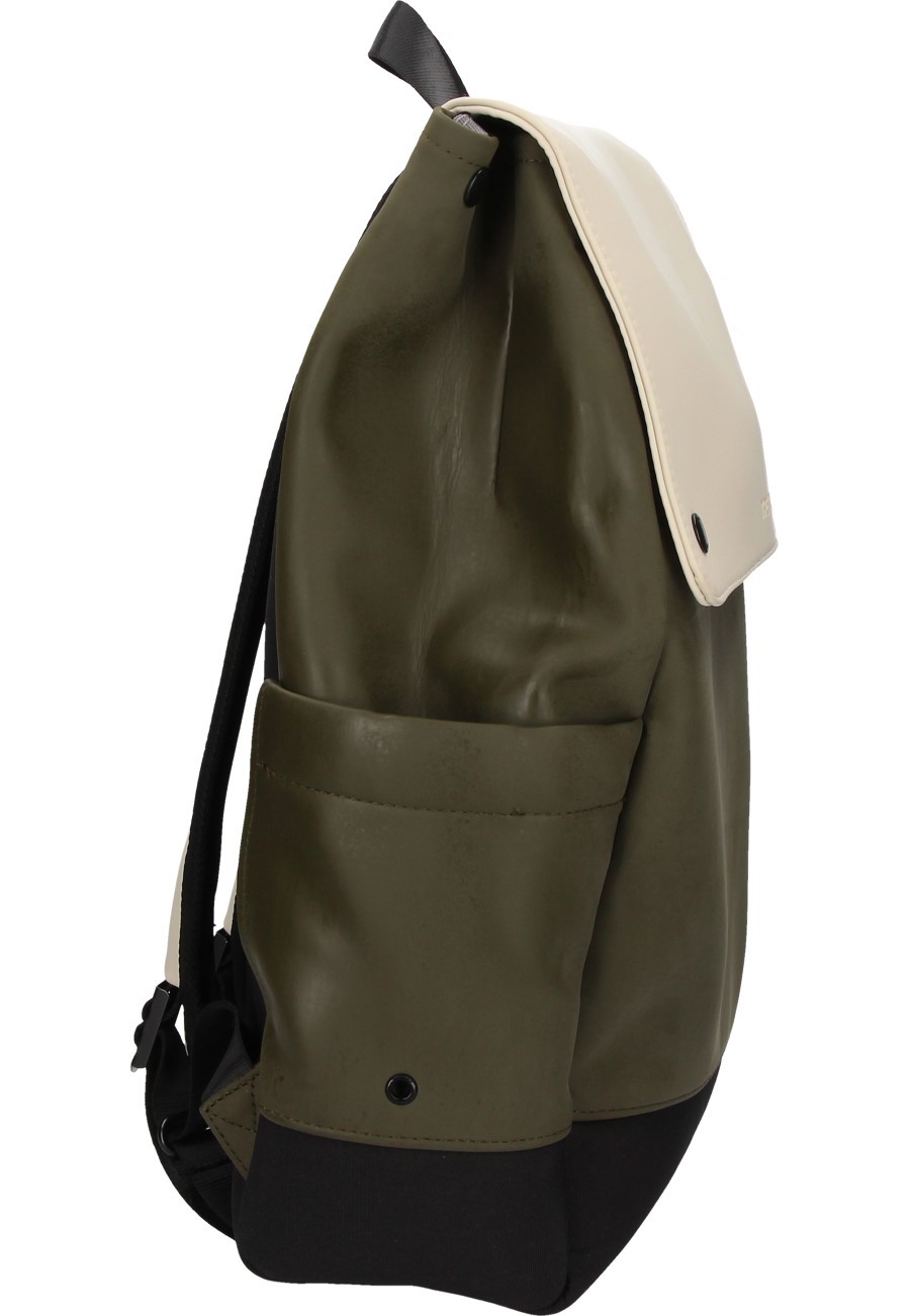 The fashionable backpack WINGS DAYPACK sand/forrest green by Tretorn