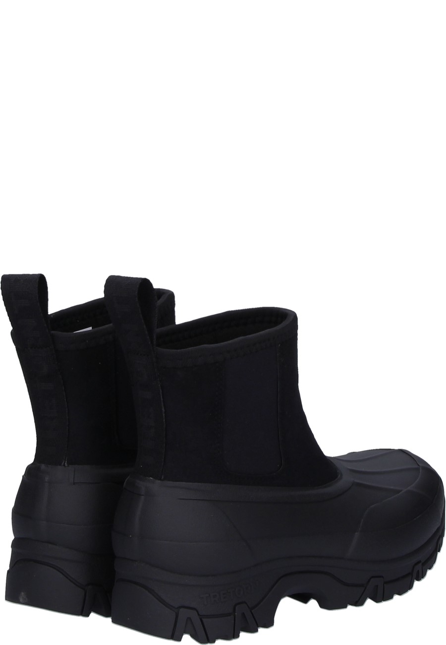 AHUS HYBRID Jet black ankle rubber boots for women by Tretorn