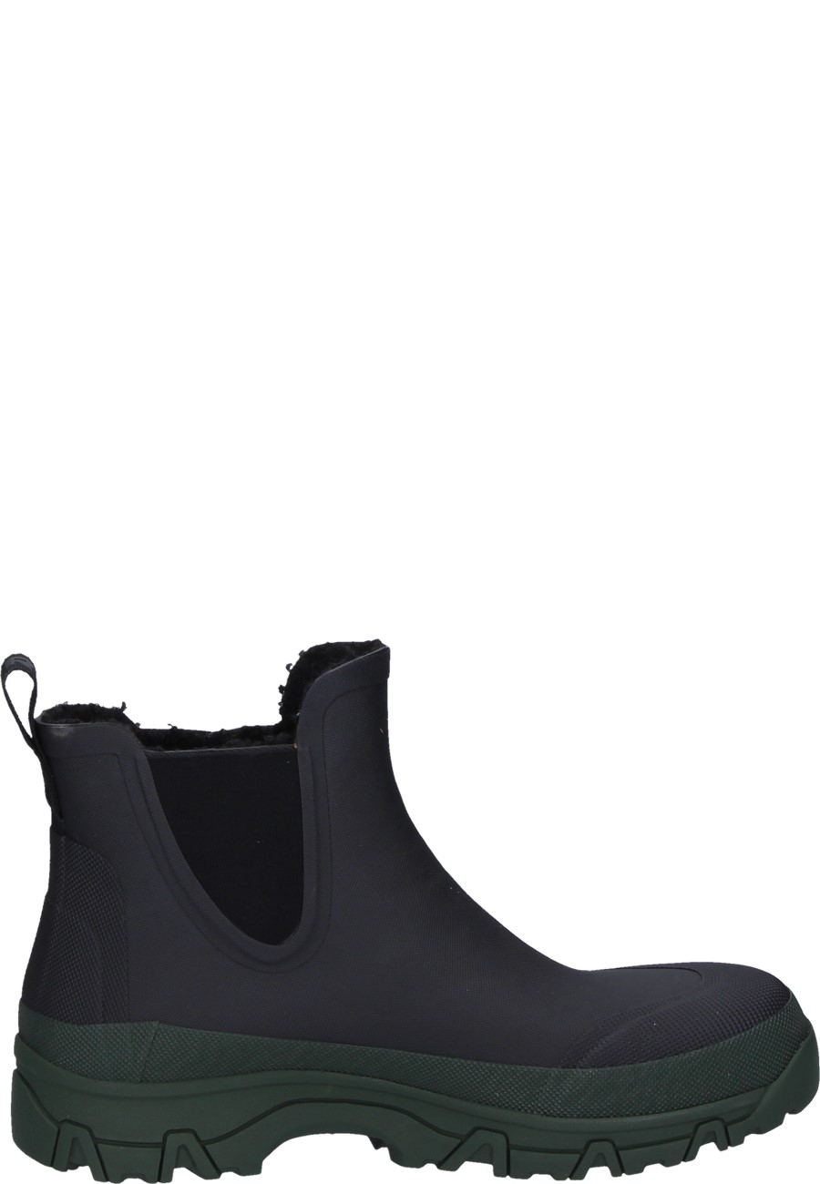 GARPA PILE black rubber ankle boots for men and women b