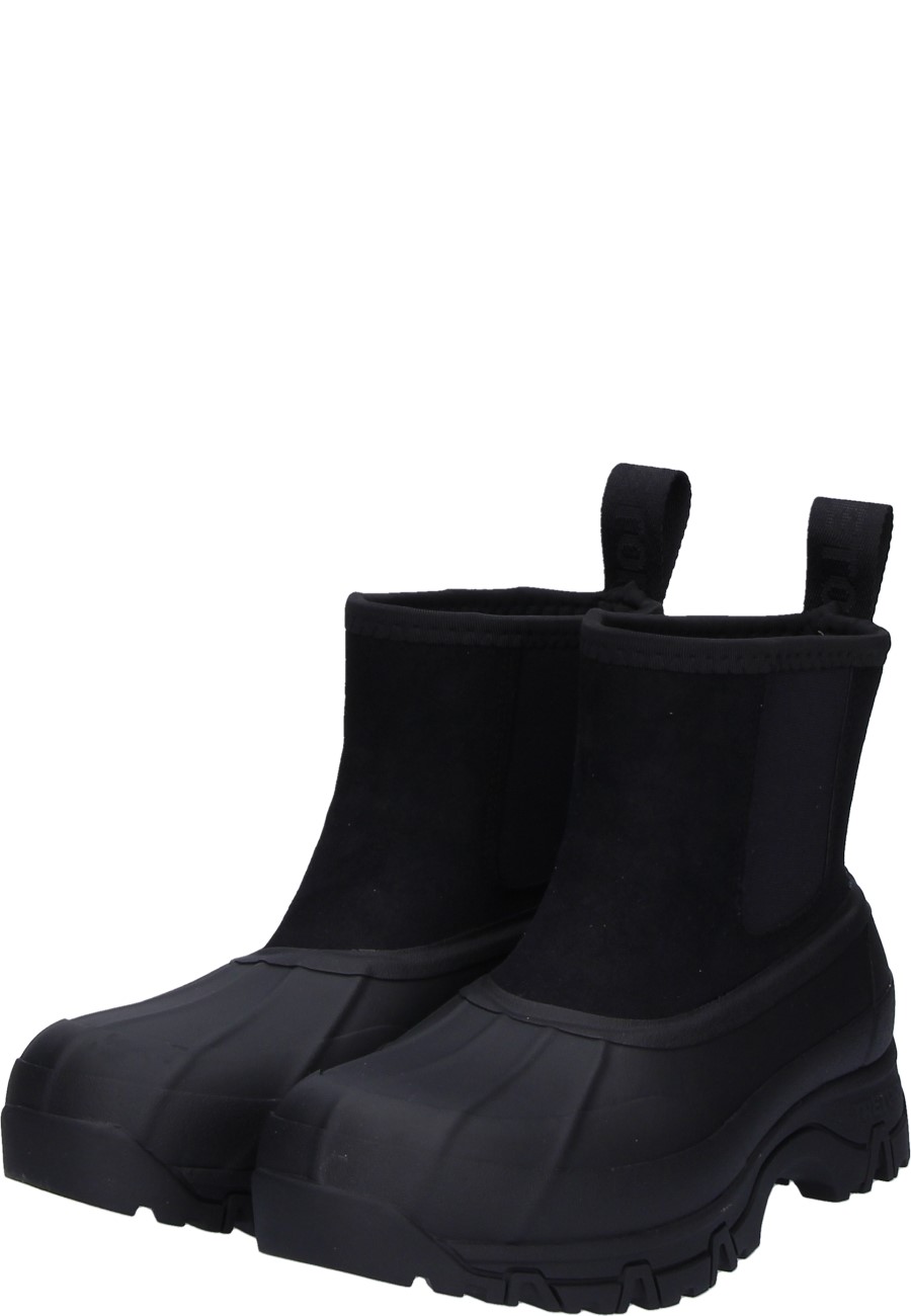 AHUS HYBRID Jet black ankle rubber boots for women by Tretorn