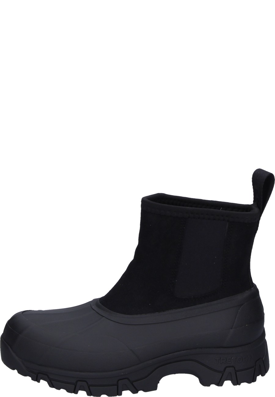 AHUS HYBRID Jet black ankle rubber boots for women by Tretorn