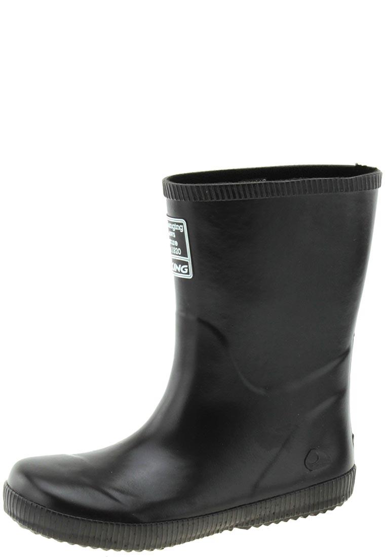 kids black rubber boots