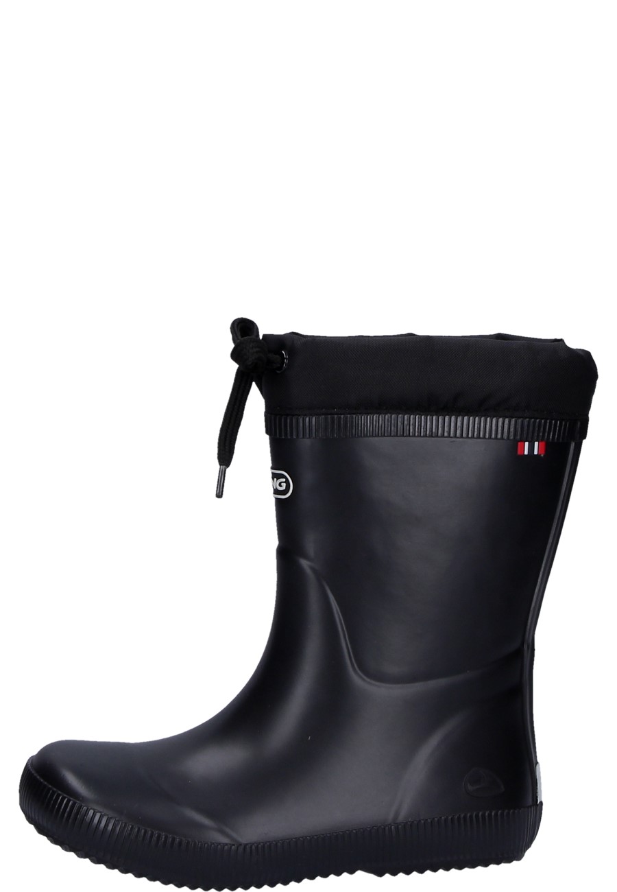 kids black rubber boots