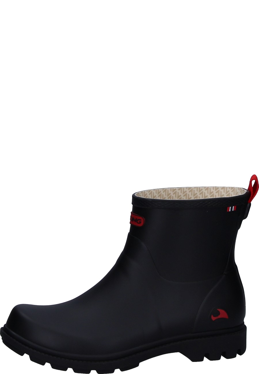 Viking Noble Black Ankle Rubber Boots In A New Design Black