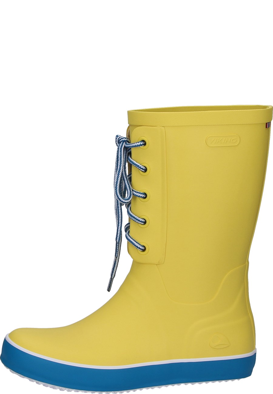 womens yellow rubber boots