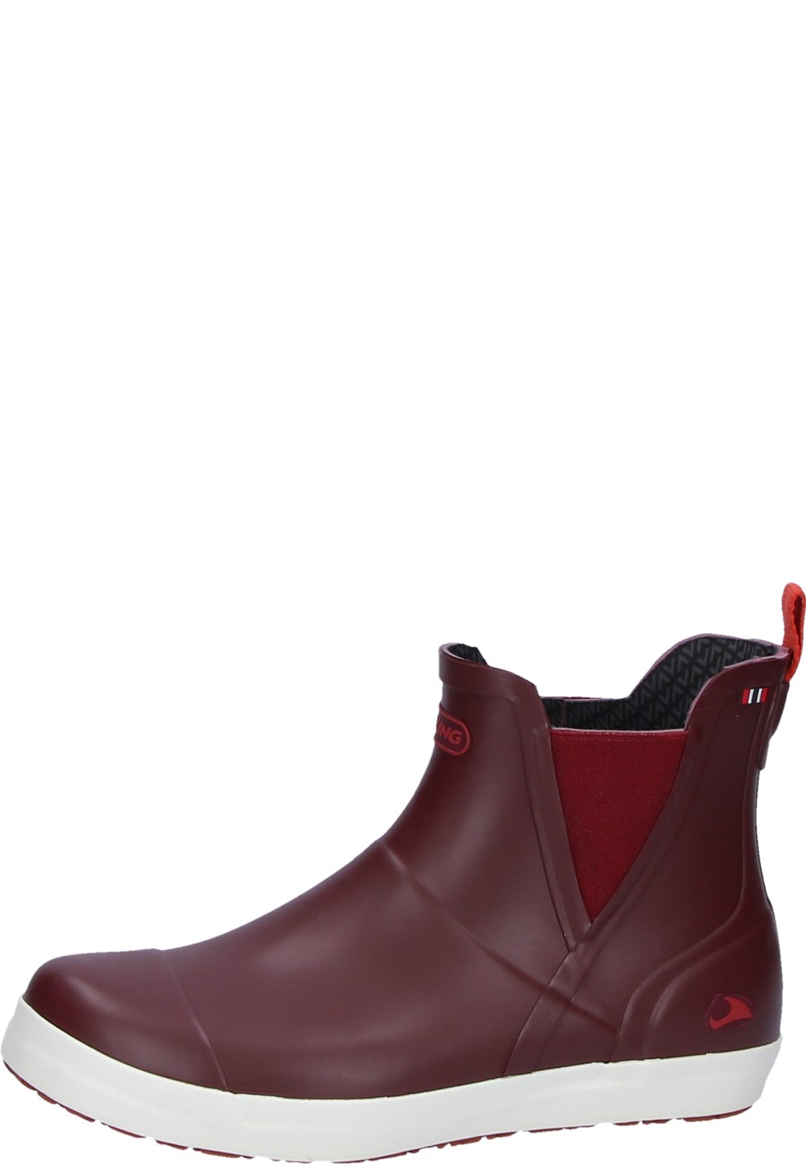 STAVERN W wine rubber ankle boots for Viking Stavern W women's rubber boots