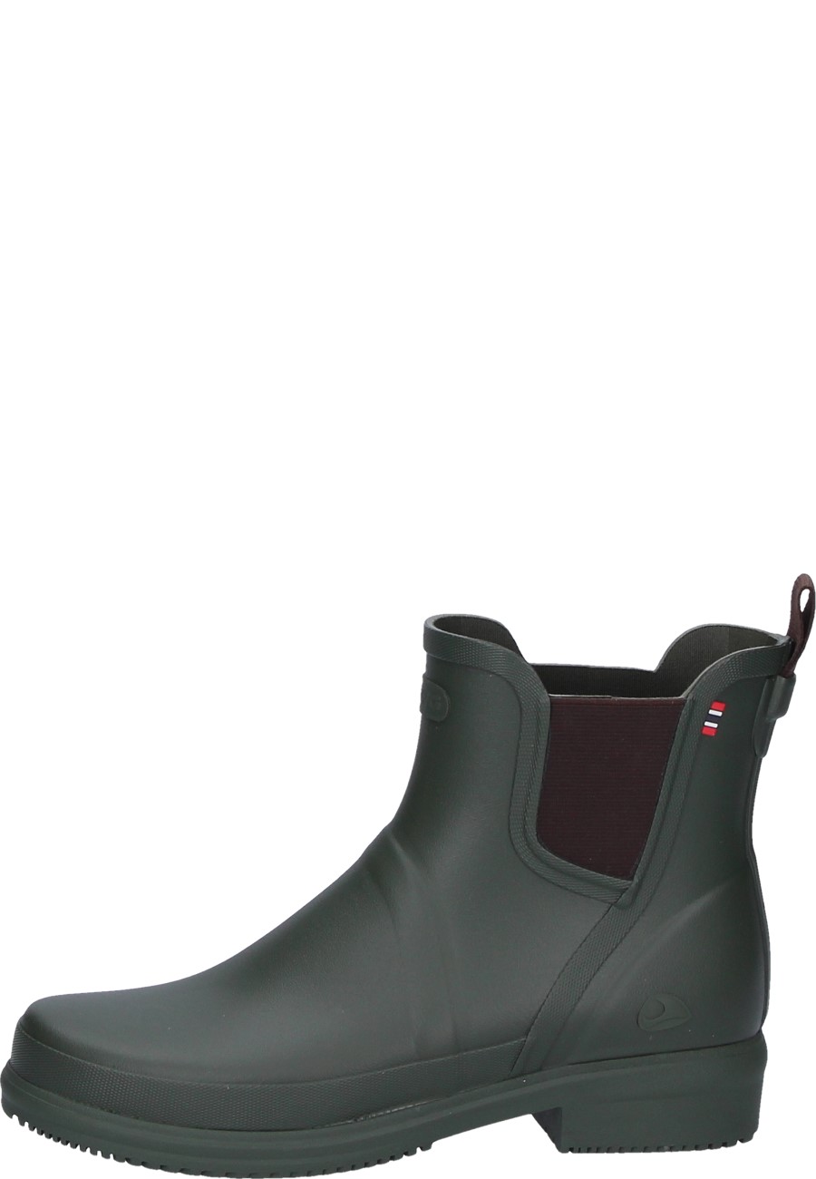 Gyda green rubber ankle boots for women by Viking