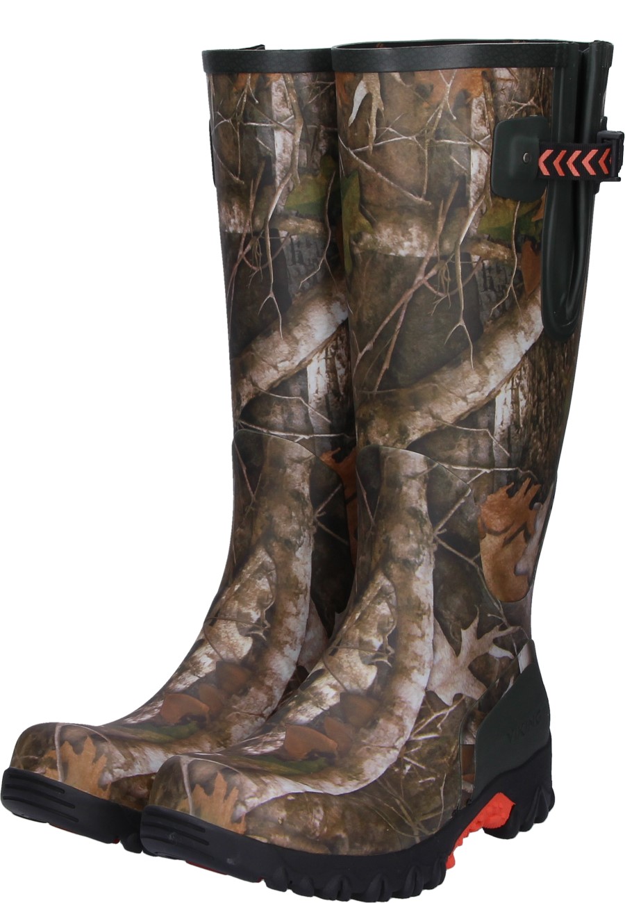 High quality and comfortable hunting rubber boot TROHY CAMO HIGH