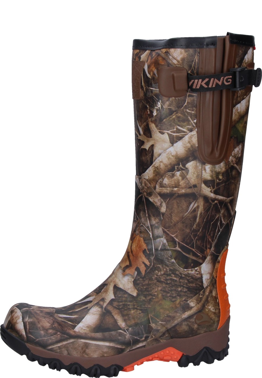 TROPHY V CAMO brown multi A Viking rubber boot for hunting and