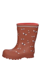 Viking children's wellington boot JOLLY PRINT BEES cognac 