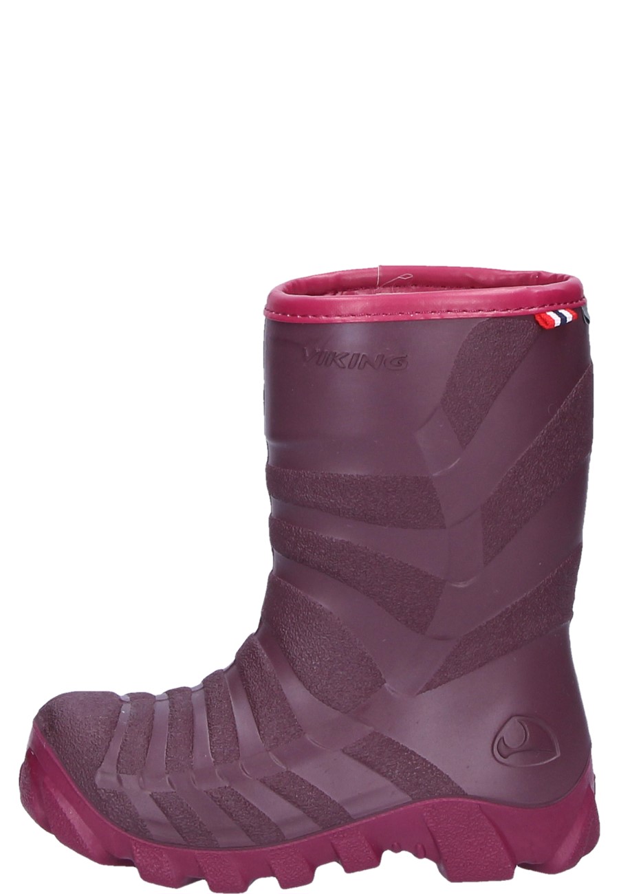 purple rubber boots