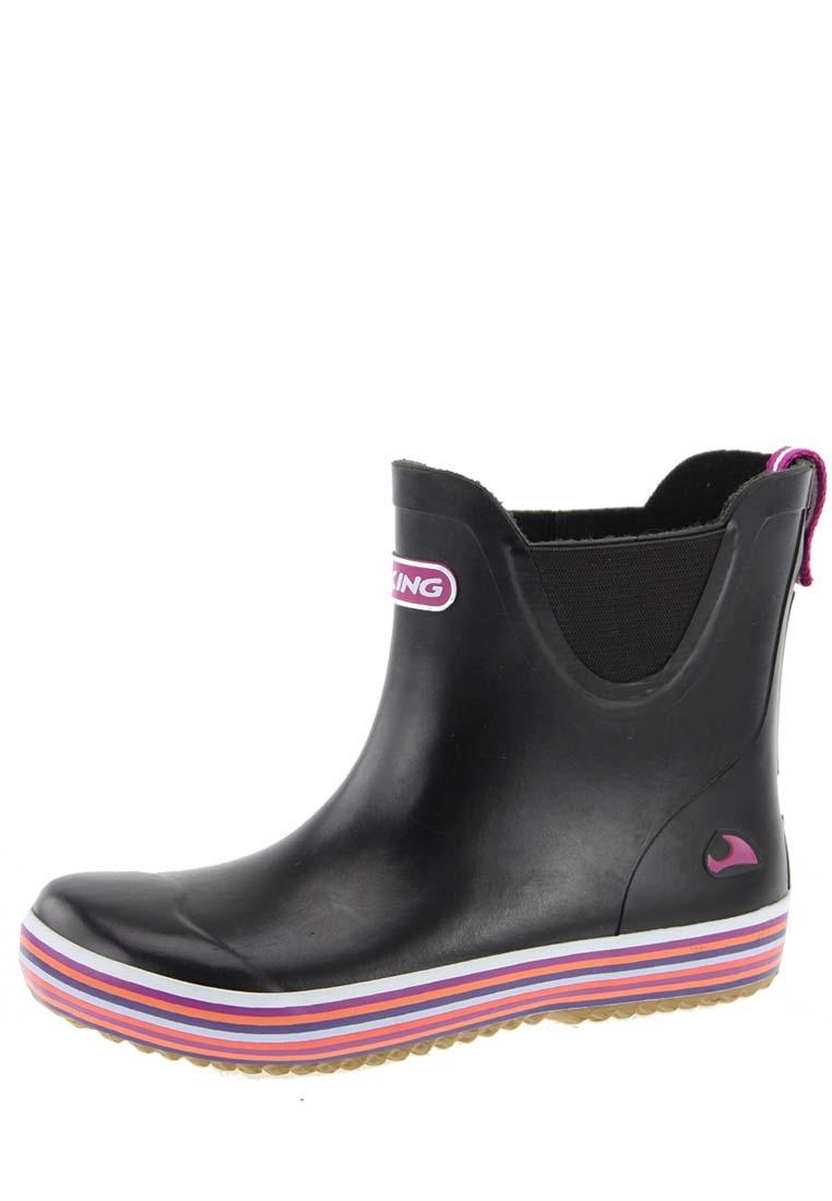 Viking CHELSEA JUNIOR black trendy Ankle Rubber Boot ideal for kids