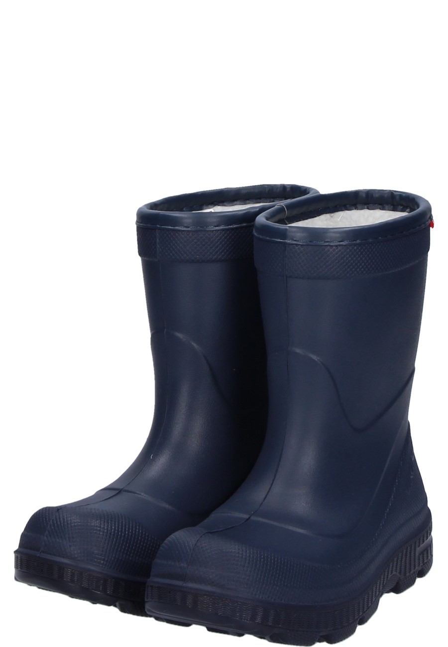 Warmly lined children's wellington boots ECOROX 1.0 nav