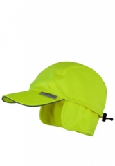 Warm Cap in yellow signal colour with ear flaps - 100% Warm Cap in yellow signal colour with ear flaps - 100%