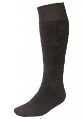 Warmer Vollpl�sch-Strumpf  aus Wolle/Polyester-Mischgewebe