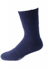 Warm Full Terry Socks in marine by NORDPOL - Wool/Polyester blend