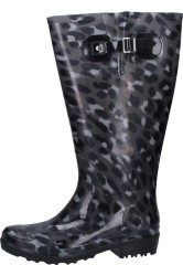 Womens rubber boot WIDE WELLIE LEOPARD XL | wide shaft Womens rubber boot WIDE WELLIE LEOPARD XL | wide shaft