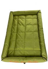 Fellafit dog mat with border -BUDDY FOR MUDDY- | Outdoor bed for dogs lime