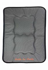 Fellafit reversible dog mat -BUDDY FOR MUDDY- flat dark grey