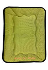 Fellafit reversible dog mat -BUDDY FOR MUDDY- flat lime